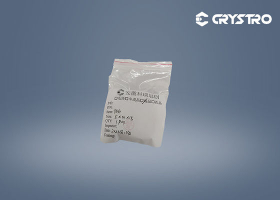 cristal de Garnet Magneto Optic Effect Material del galio del terbio de 5*10*15m m solo